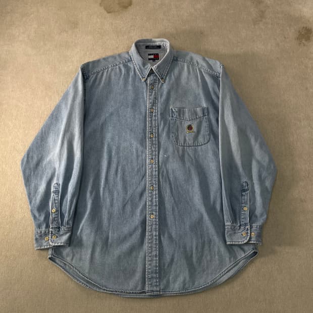 105 타미힐피거 데님 워크 셔츠