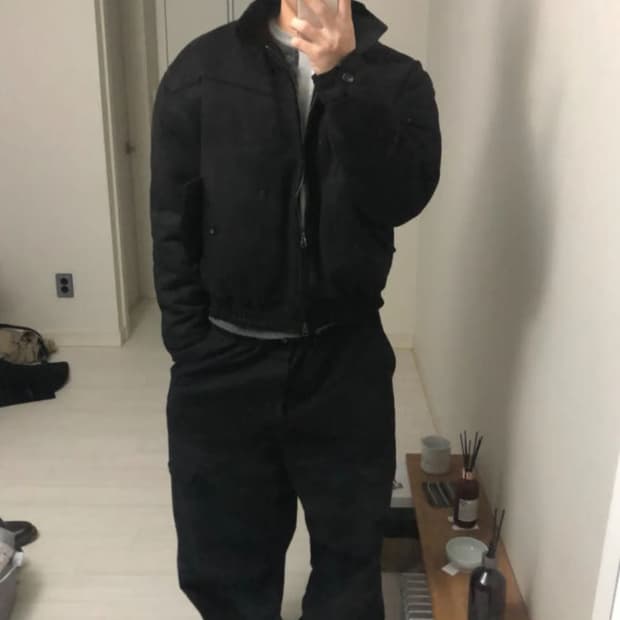 해링턴 패딩 자켓 블랙