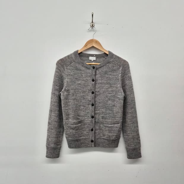 매킨토시 회색 니트 가디건 여성 S