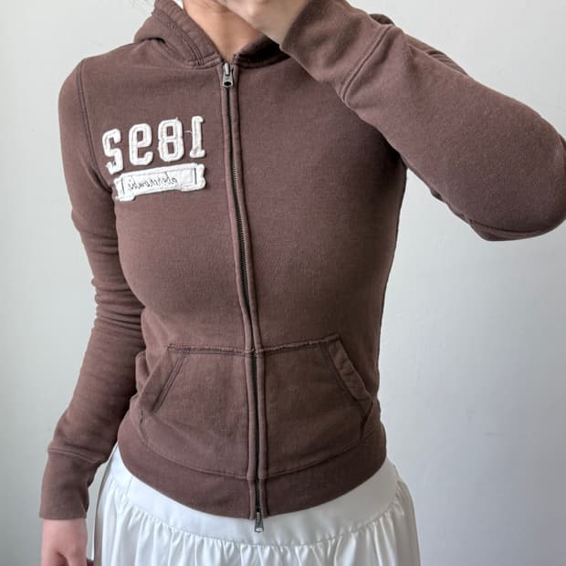 [XL] 아베크롬비 브라운 후드집업