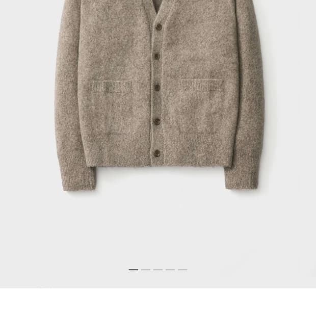 포터리 야크 알파카 컴포트 가디건 웜베이지 3