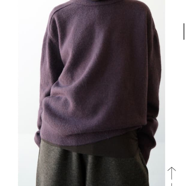 에프터먼데이 라운드 베리어스 니트- 퍼플