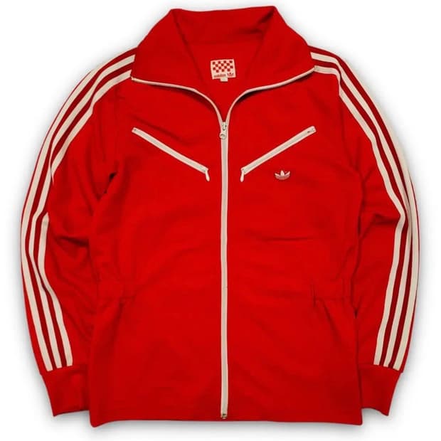 아디다스 산레모 00s 레드 화이트 트랙탑 져지