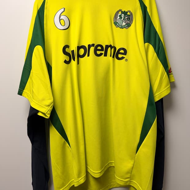 23fw supreme hooded soccer jersey L