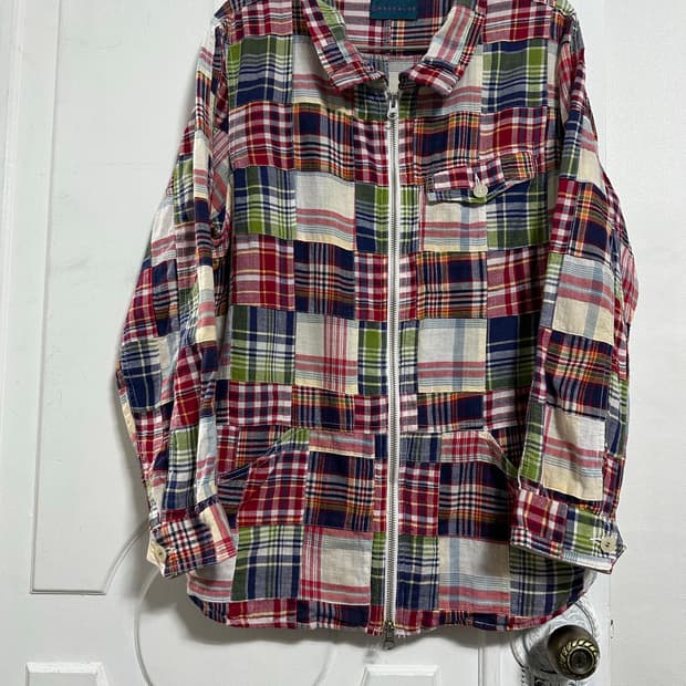 레이지블루 RAGEBLUE 마드라스 체크 자켓