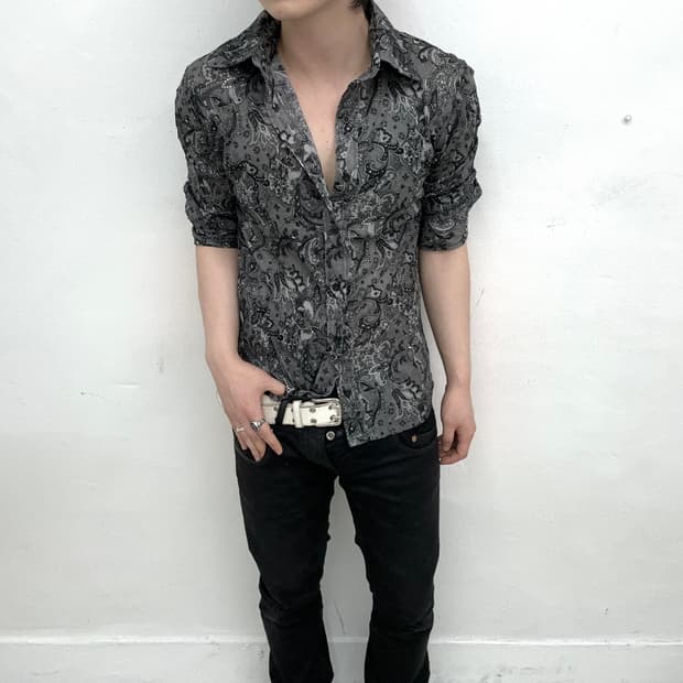 Royal party paisley pattern shirts