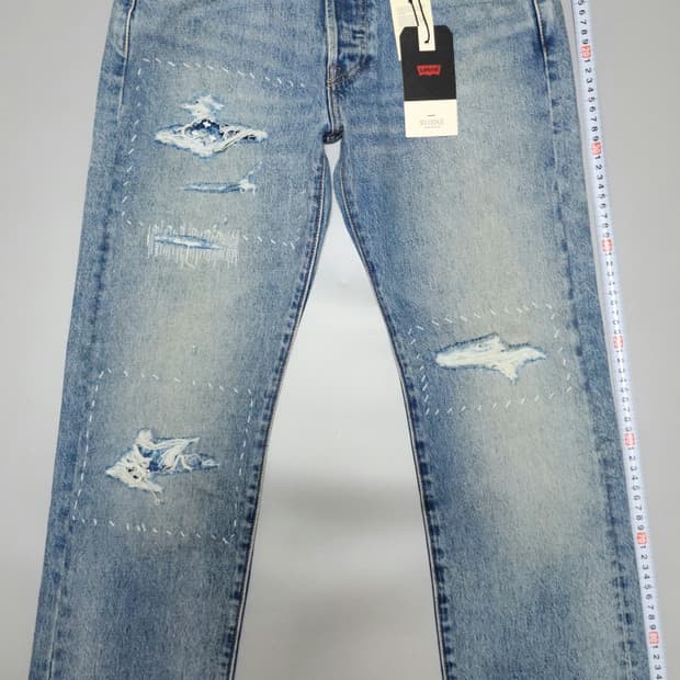 리바이스 501 셀비지 터키석 리벳 (W30)