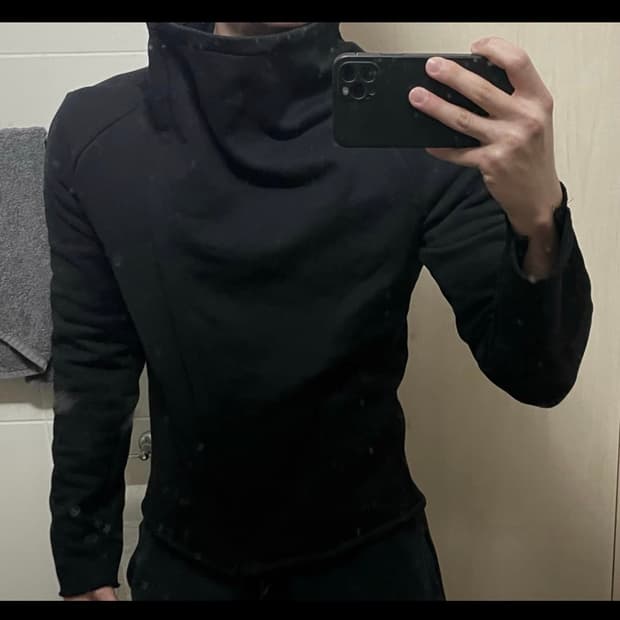 새상품 사선 자켓 블랙 s