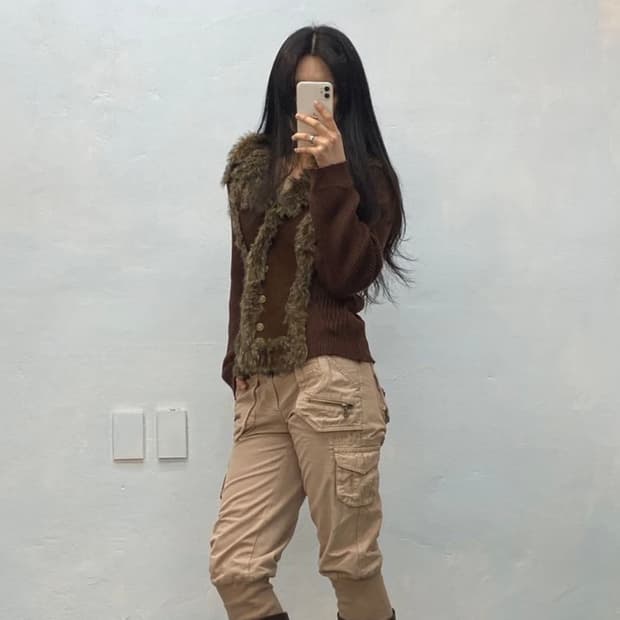 [9251]Burberry beige cargo pants