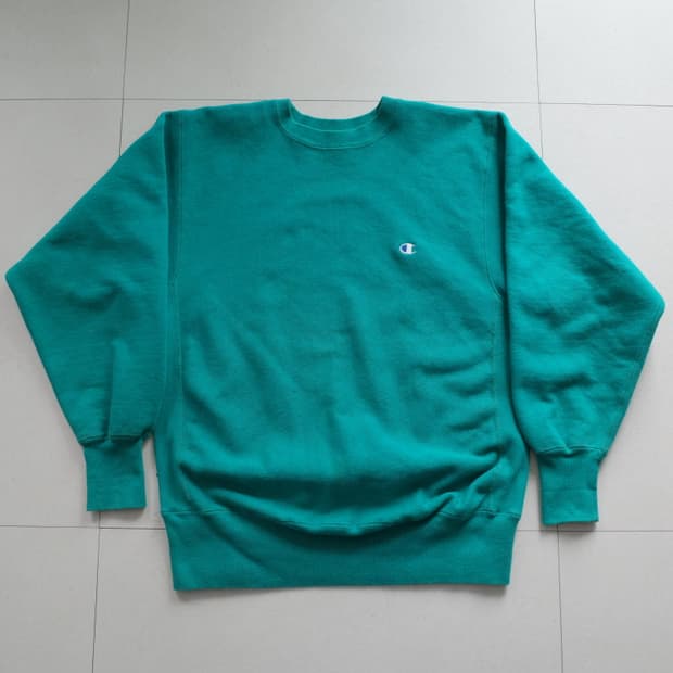 챔피온 리버스위브 90s USA제 맨투맨 에메랄드 L