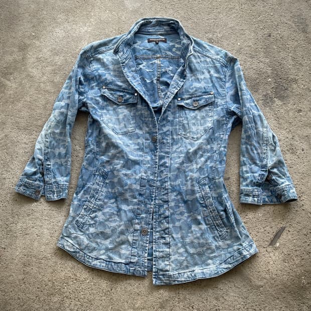 miltary denim jacket