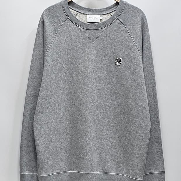 메종키츠네 21FW 폭스 헤드 패치 스웻셔츠 맨투맨 / 남 110 그레이