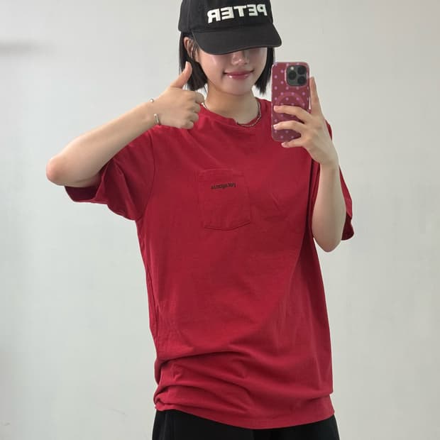 파타고니아 레드 반팔티