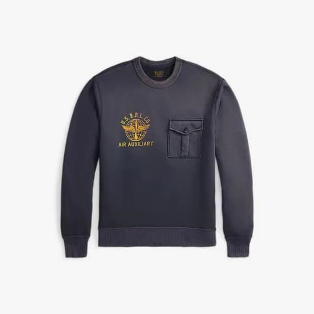 RRL 프렌치 테리 그래픽 스웨트셔츠