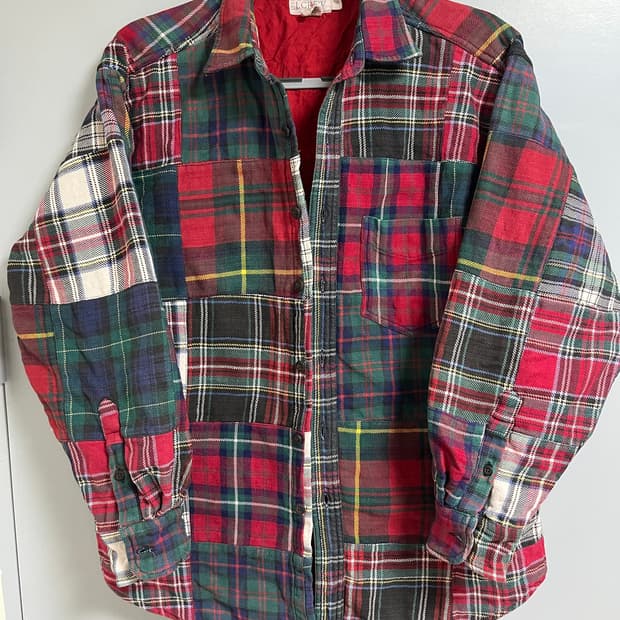 제이크루(J.Crew) 패치워크 체크 플란넬 셔츠