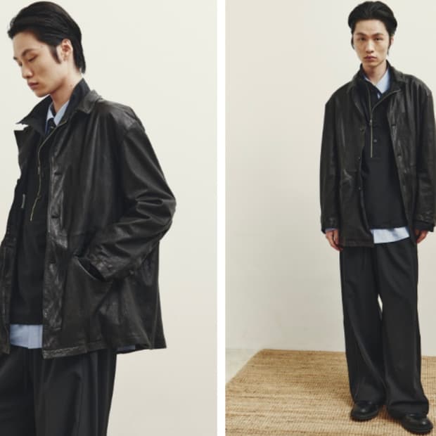 유스  youth 워시드 레더 자켓