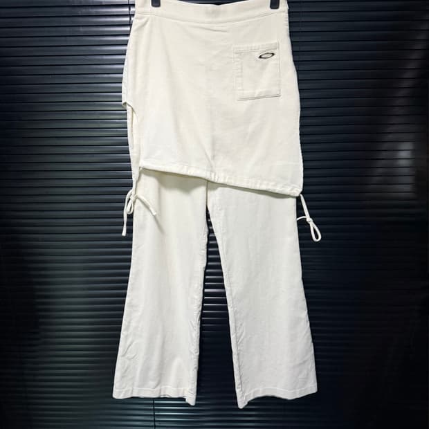 노이아고 골덴 코듀로이 아이보리 치마 스커트 레이어드 스웻 부츠컷 26