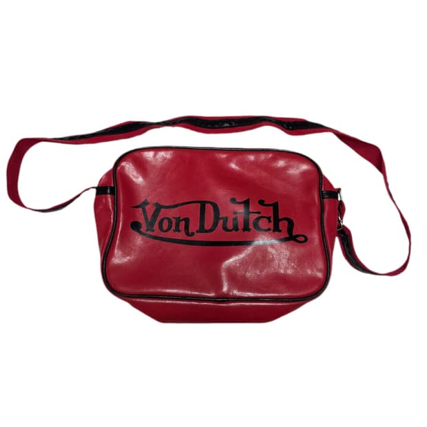 VonDutch Red Logo Cross Bag
