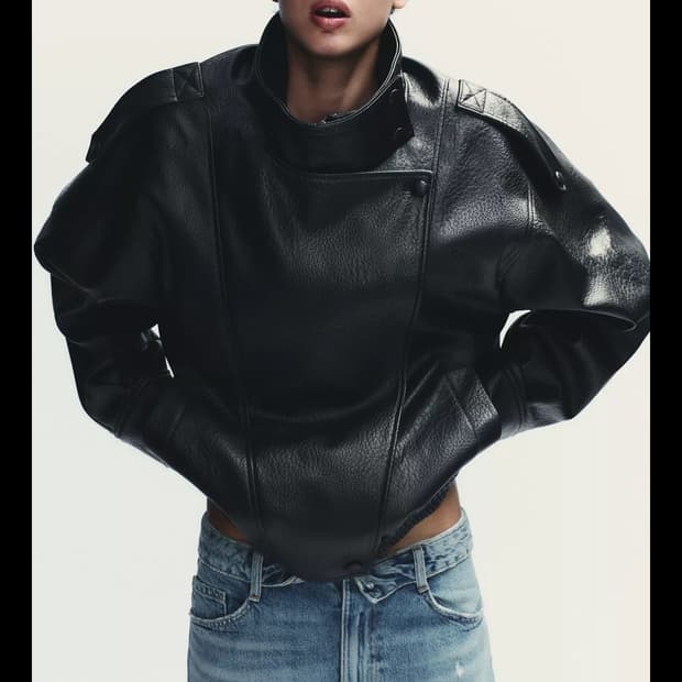 자라 바이럴 자켓 레더 자켓