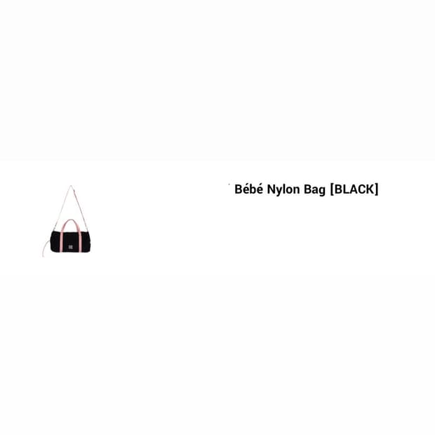  누아르나인 Bébé Nylon Bag [BLACK]
