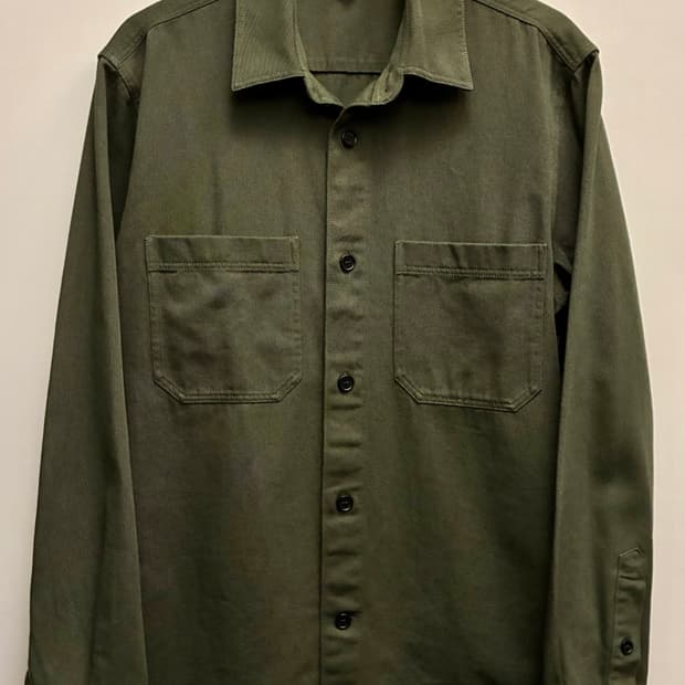 (L~XL)Arket 아르켓 오가닉 코튼 밀리터리 워크셔츠 셔켓