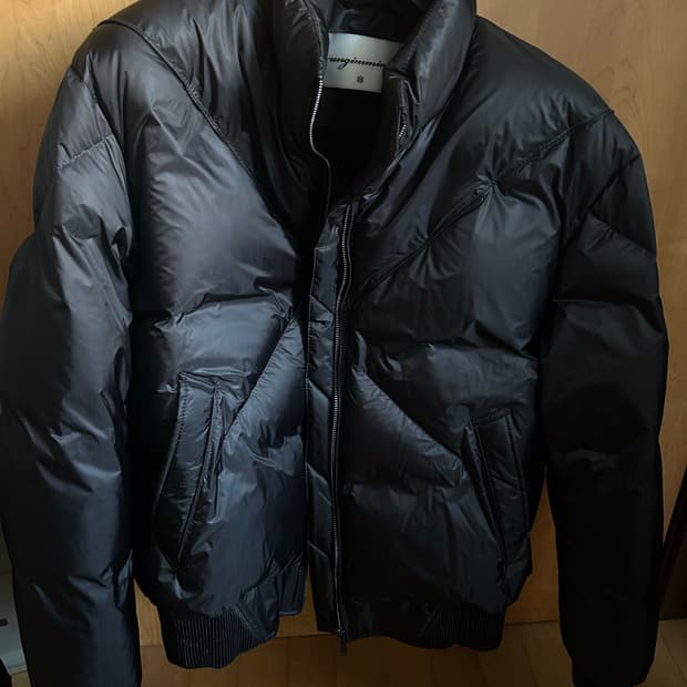 DIAGONAL QUILTED GOOSE DOWN JACKET