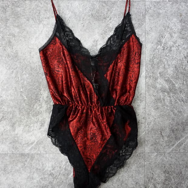 Red Lace Bodysuit