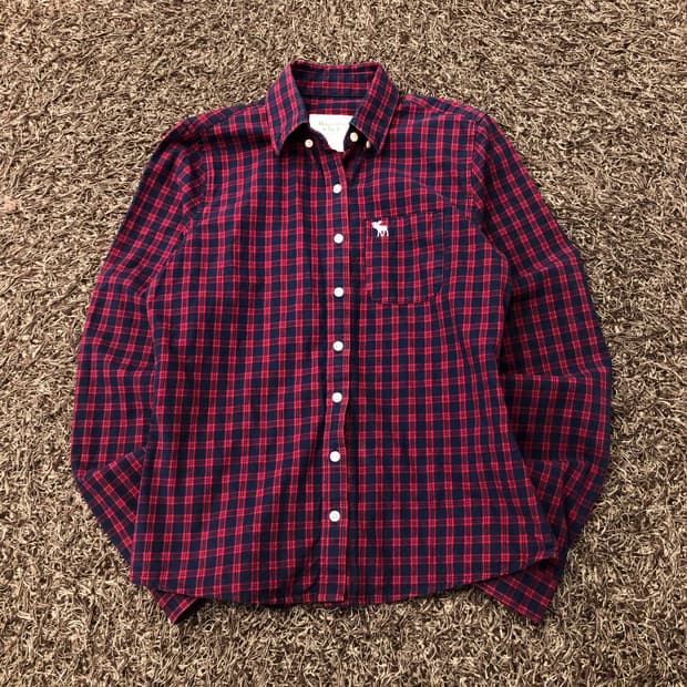 아베크롬비 체크 셔츠