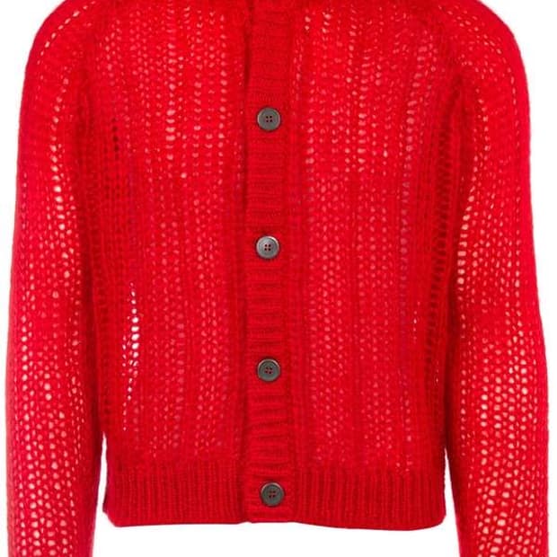 19fw프라다 모헤어 가디건