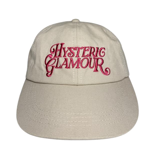 히스테릭 글래머 아카이브 자수 로고 볼캡 모자