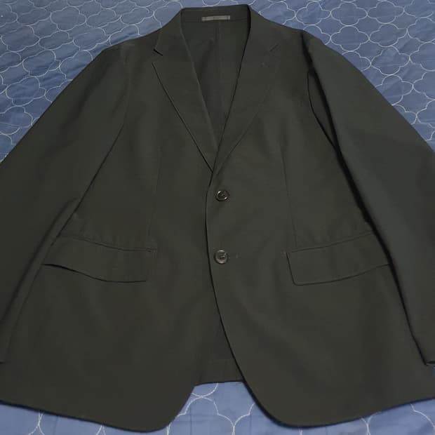 (단종매물) 유니클로 SS시즌 폴리100% 스포티 블레이저 블랙 (L)