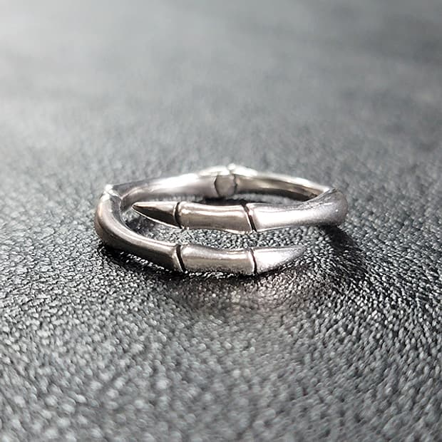 Trave 실버 남자 엔틱 빈티지 명품 고리 관절 마디 뼈 반지