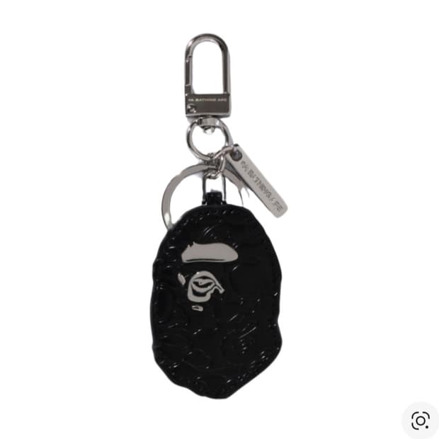 베이프 에이프 헤더 레더 키링