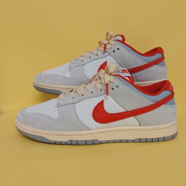 남성 나이키 덩크 로우 세일 피칸테 레드 운동화 (260)