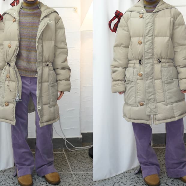 soft taupe goose down