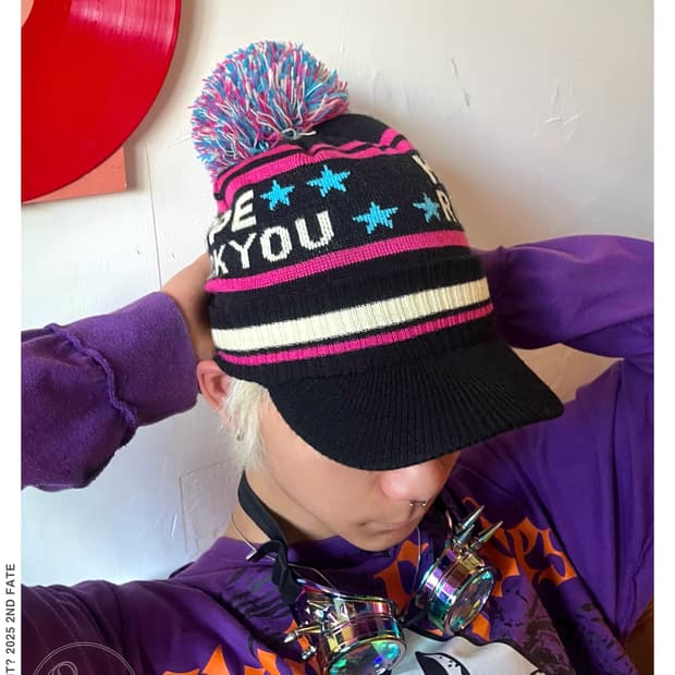 90-00s Candy Soda Harajuku Star Knit Cap