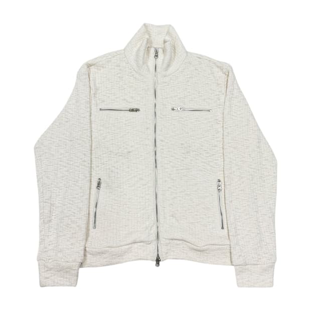 세릭 와플 니트 집업 자켓