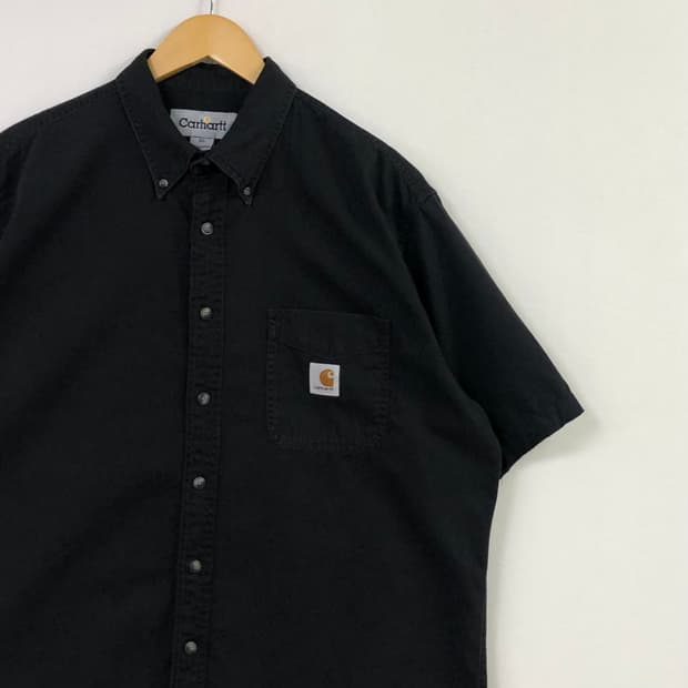 XL 칼하트 블랙 워크 셔츠