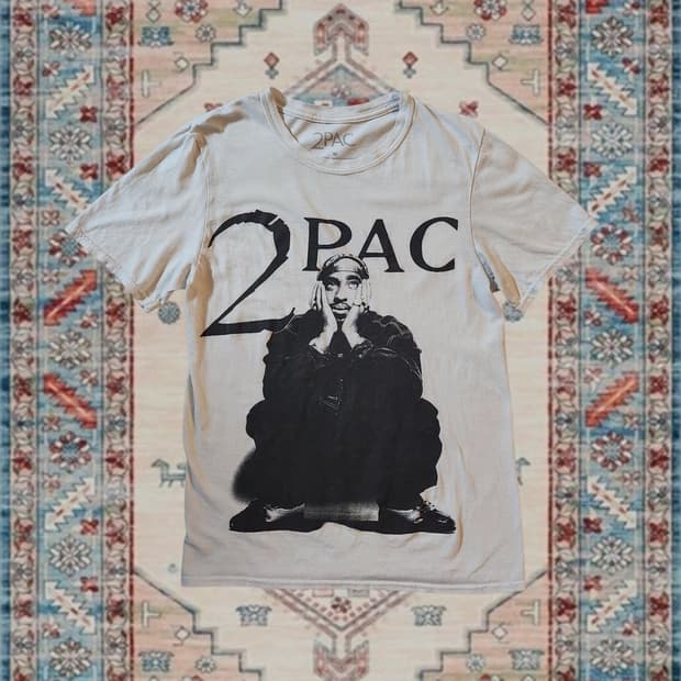 2PAC 투팍 Changes 빈티지 그래픽 티셔츠 M