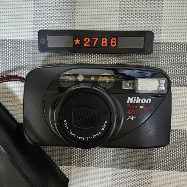 니콘 줌 앤 터치 470 AF 필름카메라 파우치포함