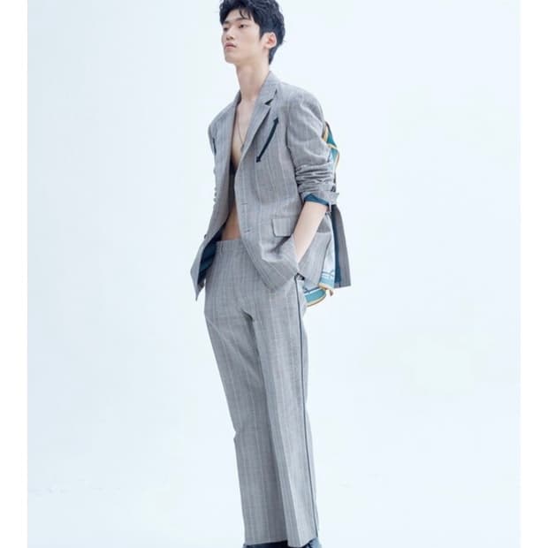 노나곤 Lisa 19ss 반다나 디테일 블레이저