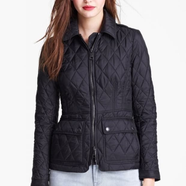 Burberry Brit 여성 퀼팅 자켓 블랙