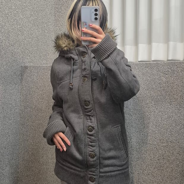 ABERCROMBIE FUR HOODIE ZIPUP 