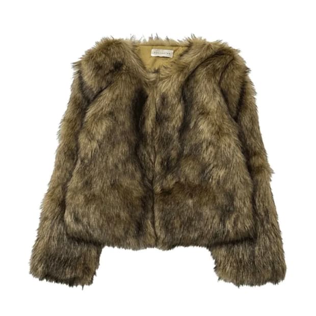 브라운 후크 퍼자켓