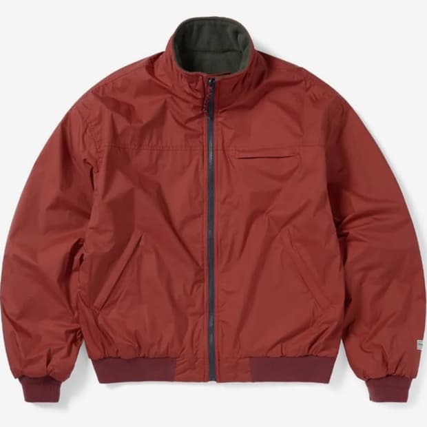 디스이즈네버댓 Reversible Warm Up Jacket Red