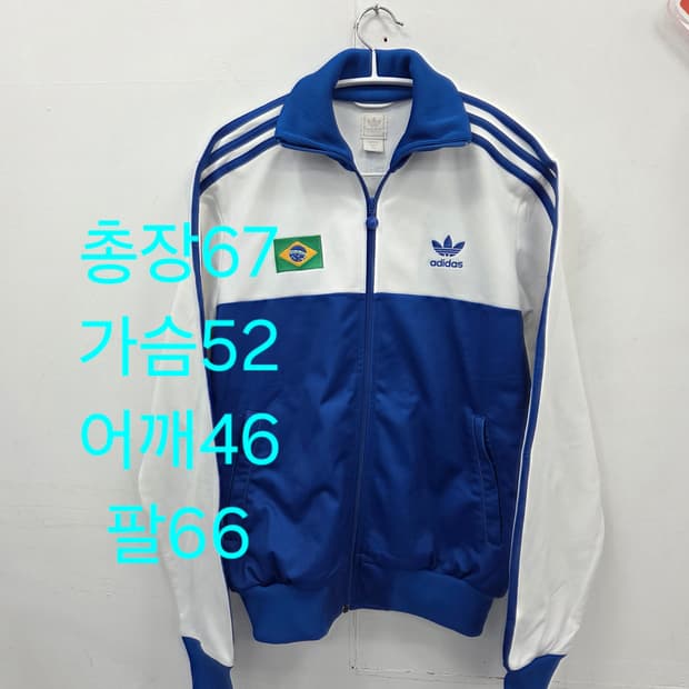 L [대장급]아디다스 리우데자이네이루 브라질 트랙탑 블루 화이트