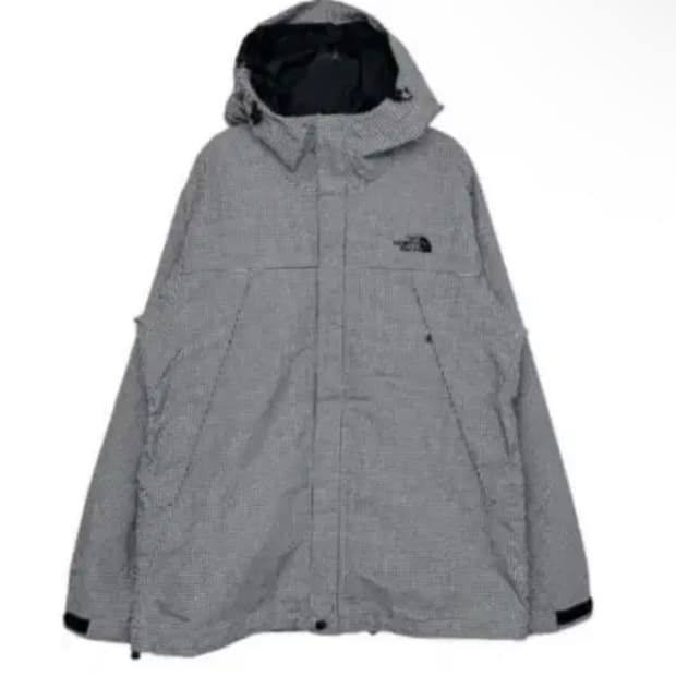 희귀 노스페이스 체크 바람막이 m