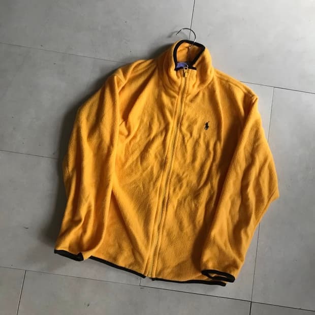 폴로스포츠 90s 옐로우 후리스