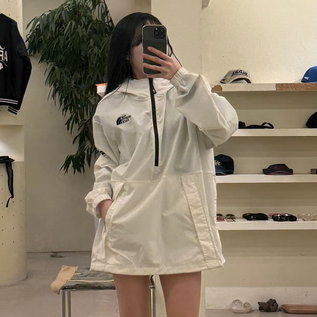 노스페이스 나일론 박시 아노락 U257