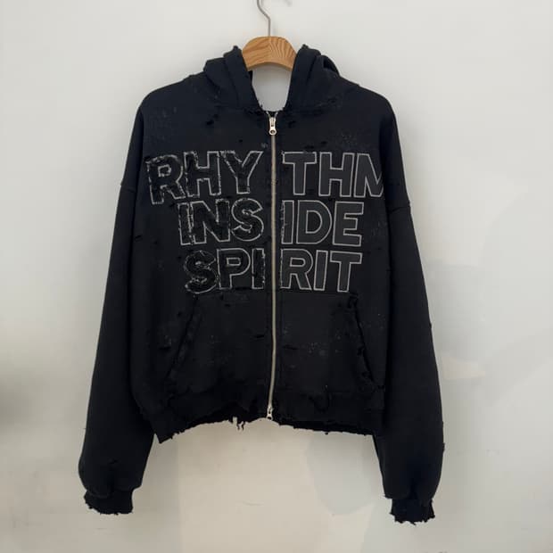 빈티지 후드집업(기모)